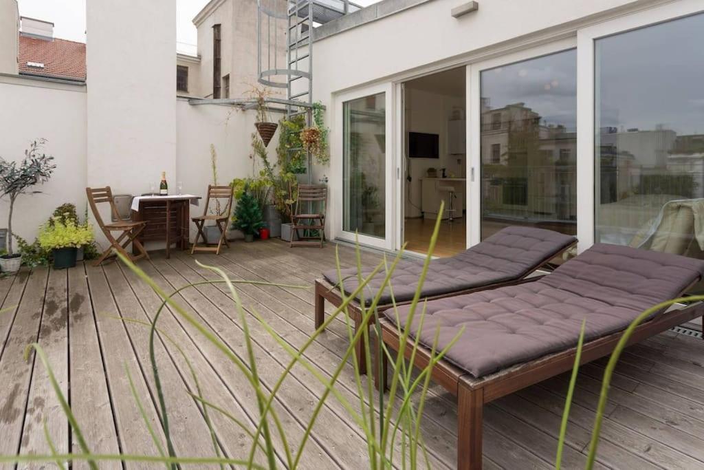 Amazing Terrace, Close To Viennas Biggest Shopping Street Buitenkant foto